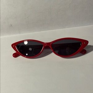 Chiara Ferragni Red Cat-Eye Sunglasses